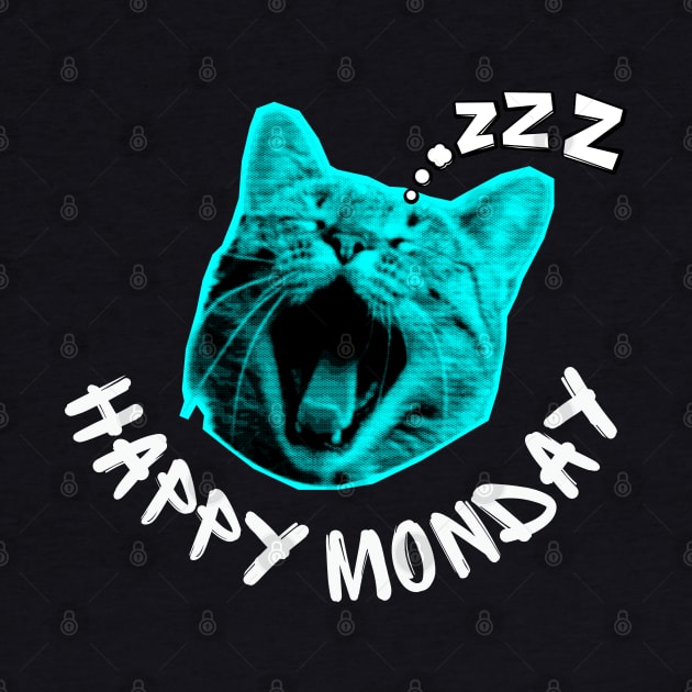 Happy Monday Sleepy Cat by Yelda